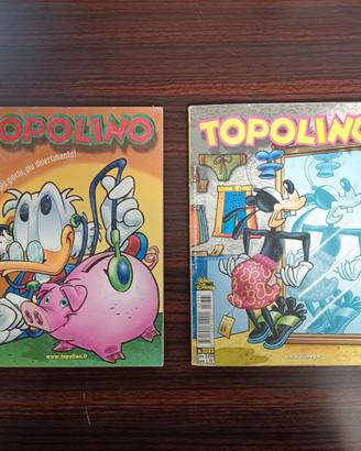 Lotto 2 Fumetti Topolino Disney n. 2265 e 2333