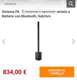 Cassa audio a batteria