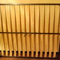 rete matrimoniale con doghe in legno (Nuova)