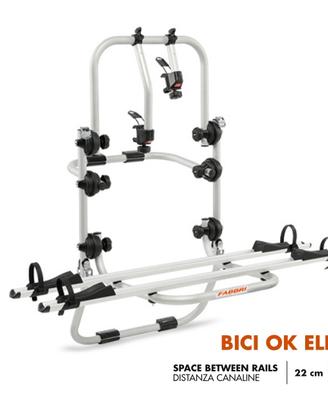 Portabici da portellone Fabbri per E-bike 90 Maxi
