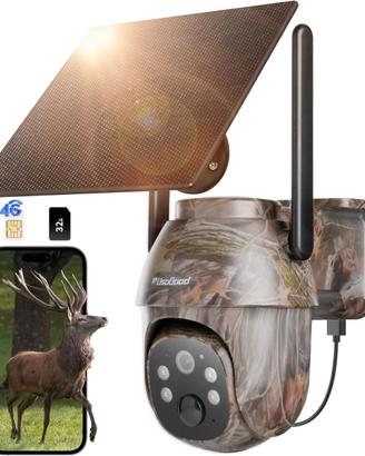 Telecamera SIM Solare Batteria WiFi Esterno 2K