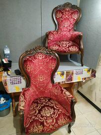 Poltrone stile Luigi Filippo