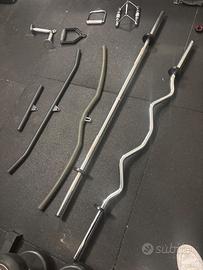 Bilanceri technogym sagomato , dritto, accessori