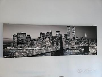 Quadro New York Twin Towers 180x60 con cristalli
