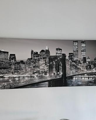 Quadro New York Twin Towers 180x60 con cristalli