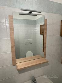 Specchio bagno con luce led