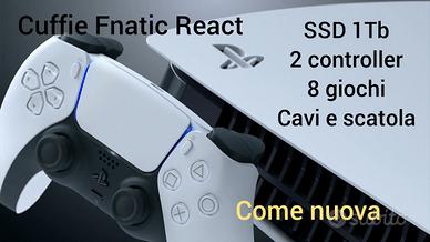CONSOLE PS5 1TB PERFETTA. 2PAD 8 GIOCHI CUFFIE PRO