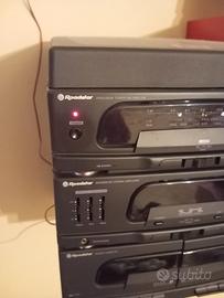 Radio con doppia cassetta 
