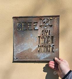 Targa Vintage Società Emiliana Esercizi Elettrici 