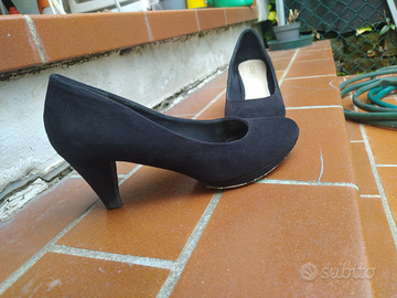 Obsel scarpe con tacco 4cm, numero 38