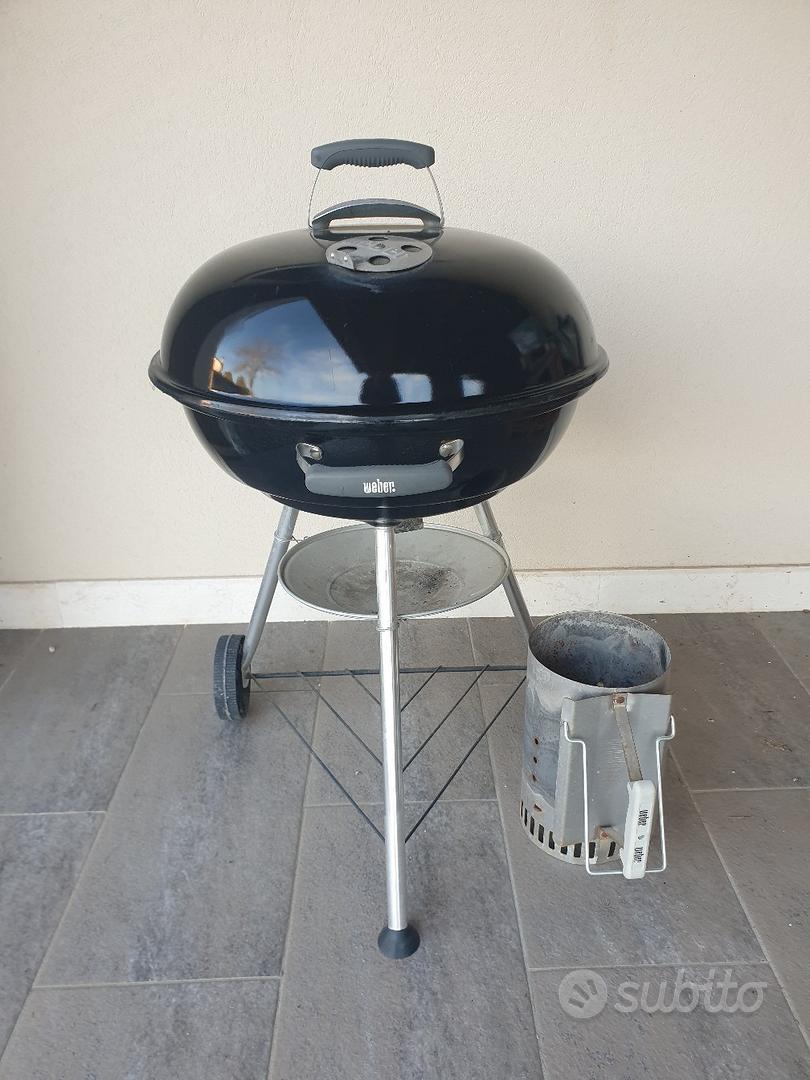 Weber Compact 47 Cm Barbecue A Carbone Kettle Grill Nero Tondo