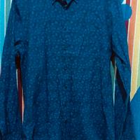 Camicia da uomo manica lunga hawaiana 