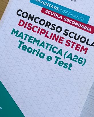 libro concorso scuola matematica A26