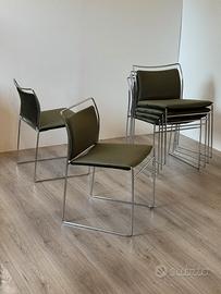 Set 6 Sedie Tulu Gavina Design Anni 60 Vintage