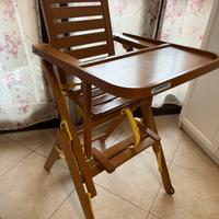 Seggiolone/Sedia legno Foppapedretti