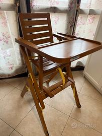 Seggiolone/Sedia legno Foppapedretti