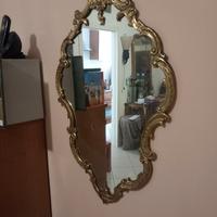 specchio antico in ottone 