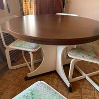 tavolo rotondo anni 70 allungabile