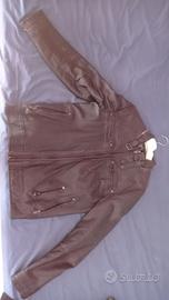 Giacca di Pelle blu scuro