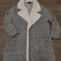 Zara Knit tg M 42. Cappotto donna misto lana