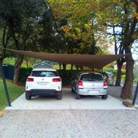 Vela  impermeabile per due auto, 5x5 metri