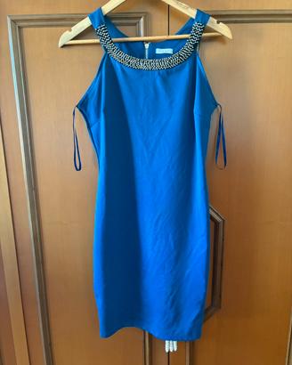 Abito vestito elegante  scollo gioiello