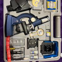 Microscopio zoom 100x–1200x con accessori