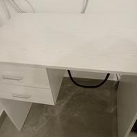 scrivania bianco rovere 