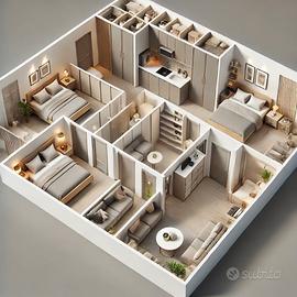 Quartiere africano- singola- doppi servizi