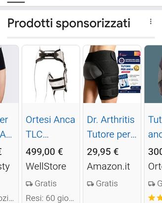 tutore per lussazione anca