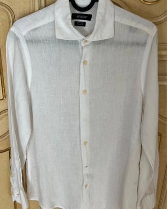 Camicia in lino bianca