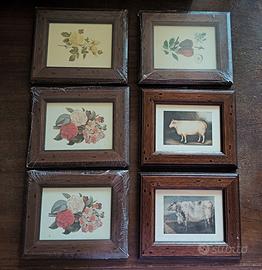 Set di 6 cornici di legno