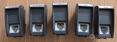 5 prese telefoniche bticino L4258/11N RJ11 Living