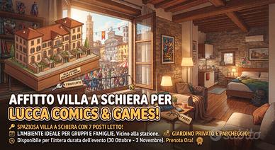 Last Minute Lucca Comics 7 posti letto Viareggio