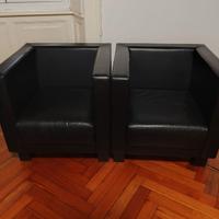 Set di 2 poltrone Frau nere originali