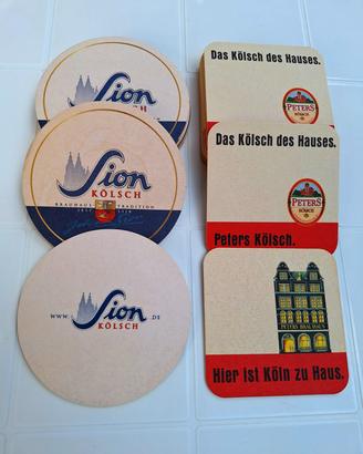 26 sottobicchieri da collezione–birreria tedesca