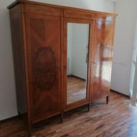 armadio in legno massiccio, anni 50