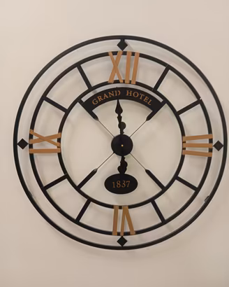 Orologio da Parete Vintage Industrial "Grand Hotel
