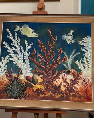 Olio su tela paesaggio marino