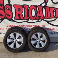4x CERCHI IN LEGA + PNEUMATICI SUBARU 5x100 DA 17