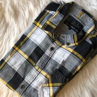 Camicia Urban District L - Quadri Grigio & Senape