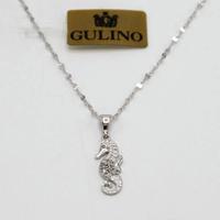 Collana donna orobianco18kt con cavalluccio E.2110
