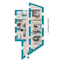 Centrale e luminoso pentavano con ascensore