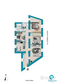 Centrale e luminoso pentavano con ascensore
