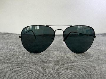 Ray Ban Aviator Rb3026 nera vetri verdi