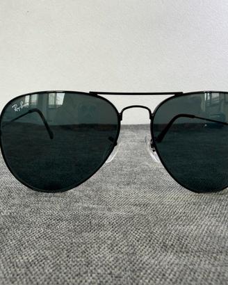 Ray Ban Aviator Rb3026 nera vetri verdi