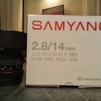 Obiettivo Samyang MF 14mm f/2.8 II per Canon