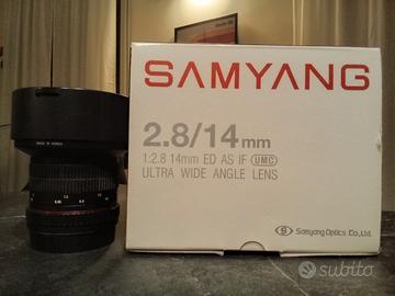 Obiettivo Samyang MF 14mm f/2.8 II per Canon