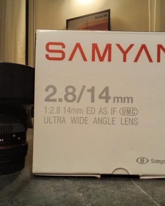 Obiettivo Samyang MF 14mm f/2.8 II per Canon