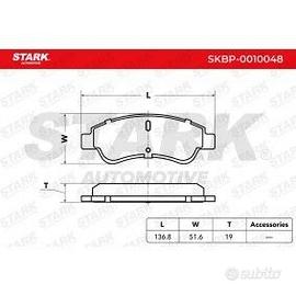 Pastiglie freno anteriori CITROEN Peugeot Renault